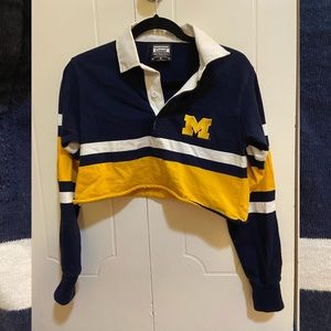University of Michigan Polo Long Sleeve